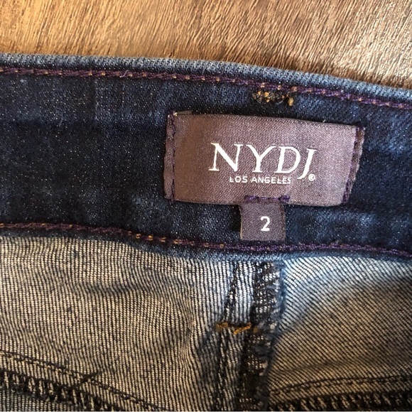 NYDJ Alina Ankle Dark Wash Jeans Size 2 Lift Tuck Technology - Picture 6 of 10